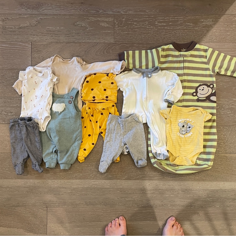Newborn Baby Boy Clothing Bundle